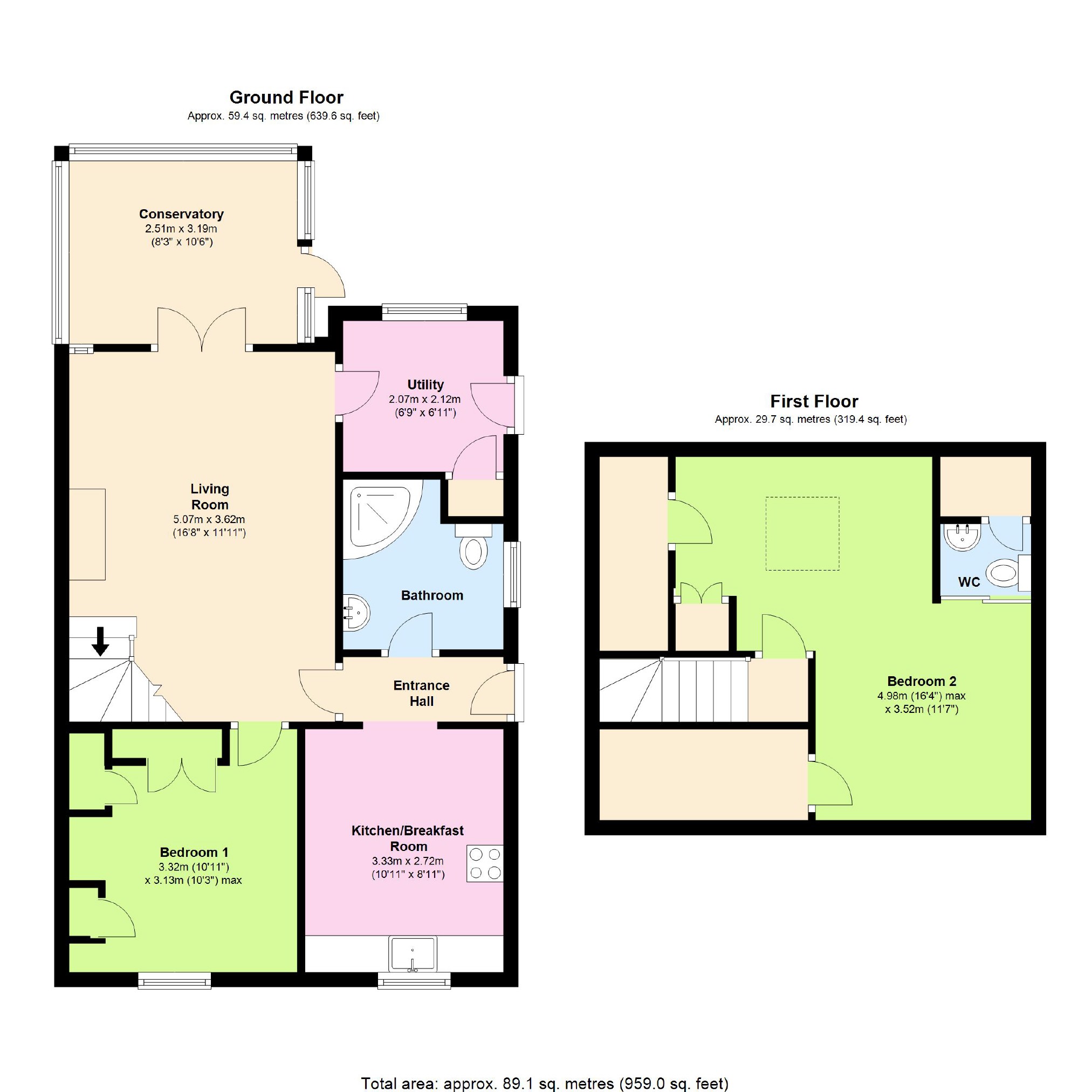 SemiDetached Bungalow for sale in The Meadows, Leominster